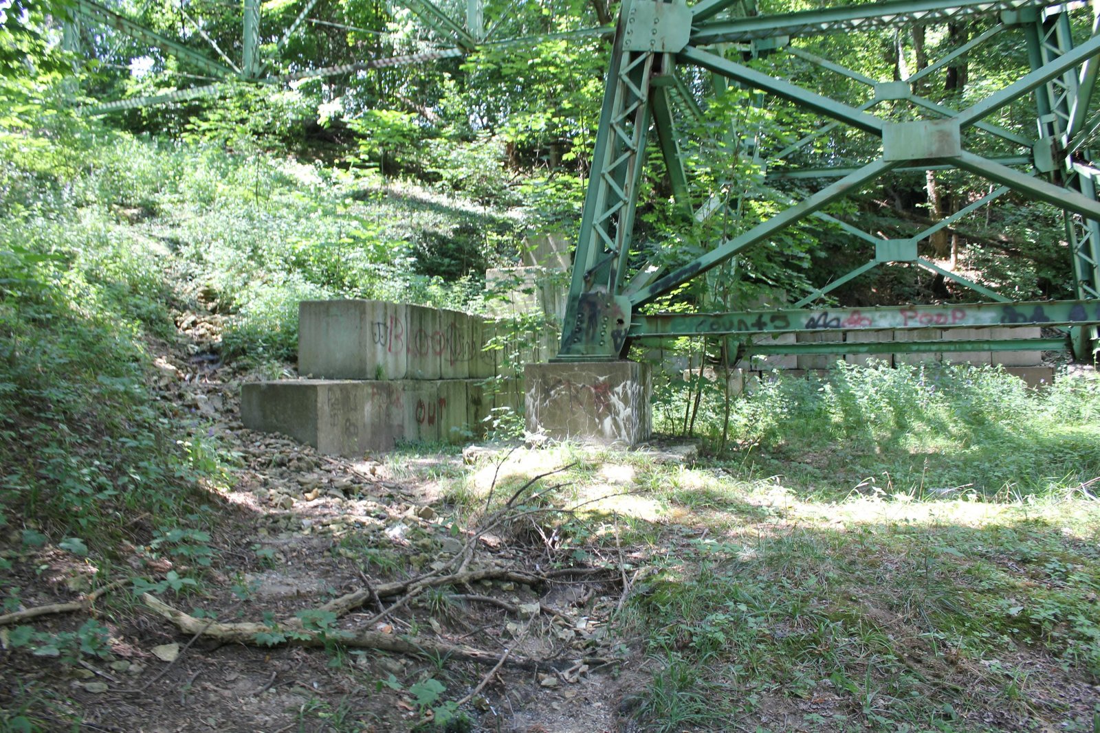Footings of south tower